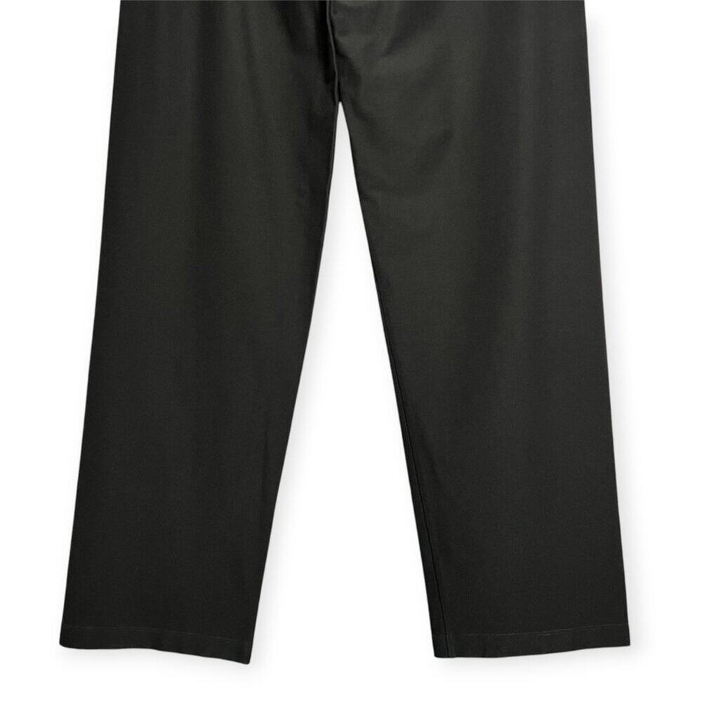 Eileen Fisher Stretch Crepe Straight Pant SIZE M Black Washable Full Length USA - Picture 7 of 9